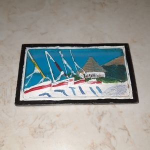 Vintage Sailboat Nautical Fridge Magnet